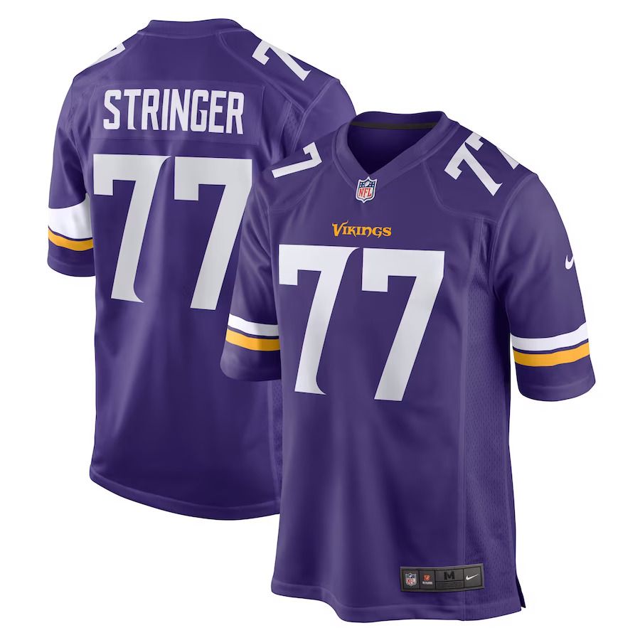 Men Minnesota Vikings #77 Korey Stringer Nike Purple Retired Player NFL Jersey